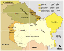 Kaschmir-Karte