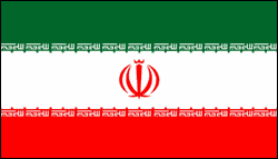 Die Flagge des Iran