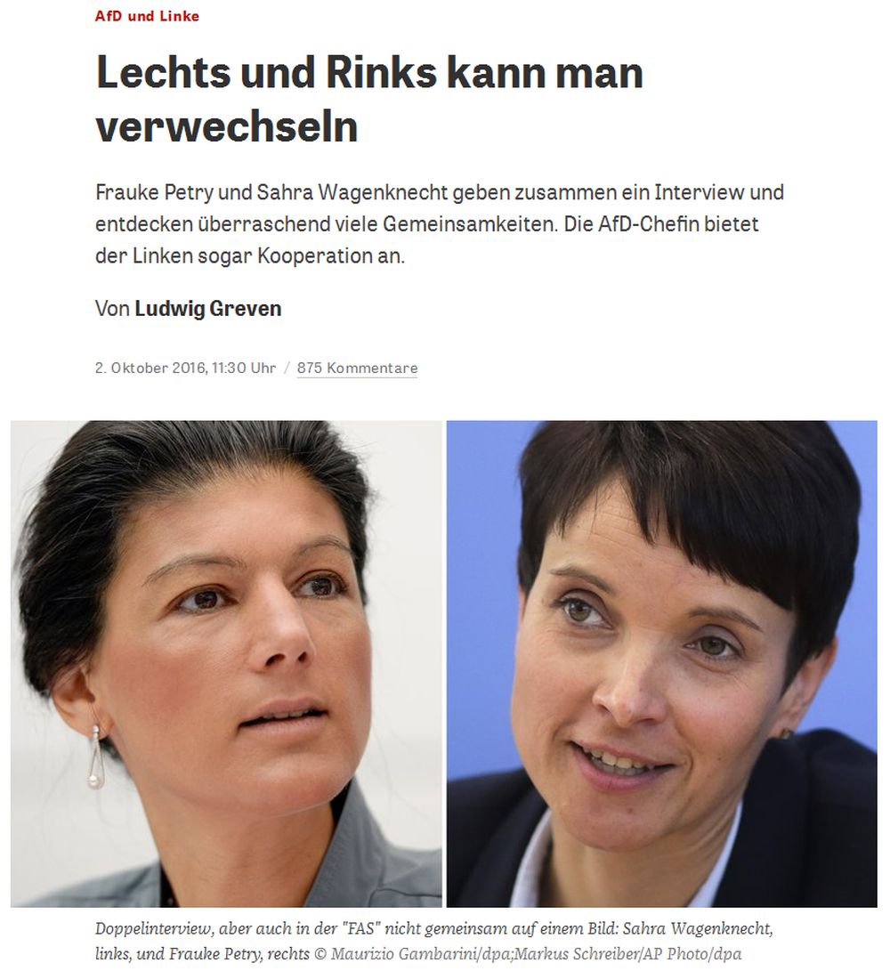 zeit.de vom 2. Oktober 2016